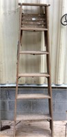 Sturdy Vintage Wooden Ladder