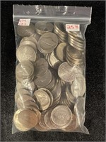 LOT OF 137 JEFFERSON NICKELS - MOSTLY FROM 40'S &