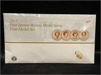 2015 FIRST SPOUSE BRONZE MEDAL SERIES - 4 MEDAL