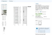 E7515  Ktaxon Bathroom Storage Cabinet, 2 Door, Wh