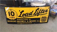 Load lifter sign