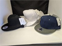 16 Brand New Assorted Color Snapback Hats