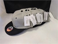 12 Brand New Grey/Black Snapback Hats