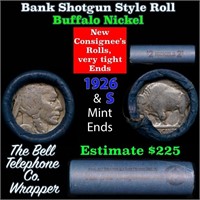 Buffalo Nickel Shotgun Roll in Old Bank Style 'Bel