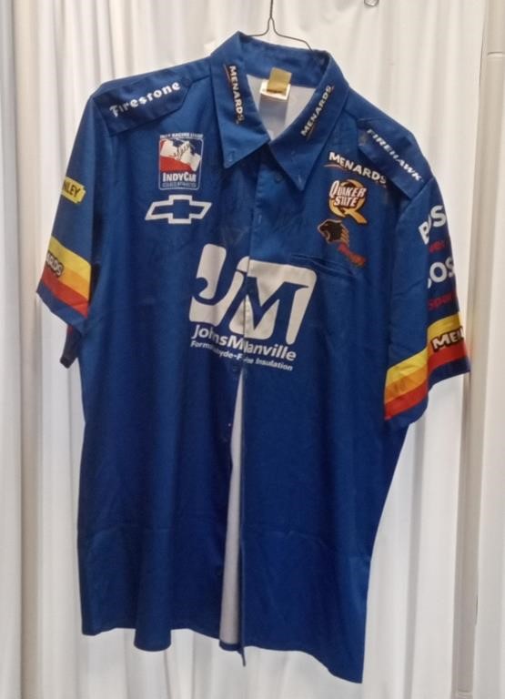 (J) Outer circle brand signed racing shirt size