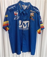 (J) Outer circle brand signed racing shirt size