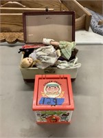 Vintage toys- dolls and Jack in the box