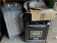 Space heaters & file cabinet