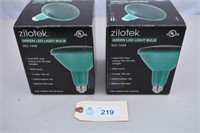 Zilotek Green LED lightbulbs (x2)