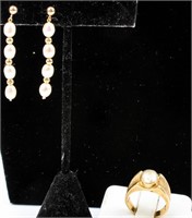 Jewelry 14kt Yellow Gold Earrings & Ring