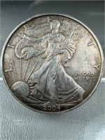 2004 1oz. Silver Eagle w/ Toning!