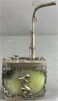 Vtg Silver Chinese Opium Container