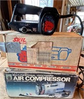 Belt Sander & Mini Air Compressor