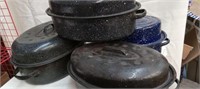 4 Graniteware Roasters