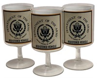 Dept. of The Army Wine Glasses