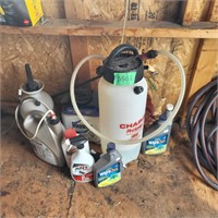 S502 Weed sprayer and assorted chemicals