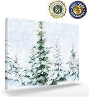 16x20 in Canvas Art - Snowy Tree