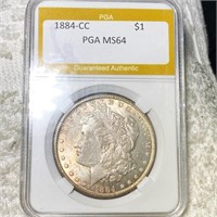 1884-CC Morgan Silver Dollar PGA - MS64