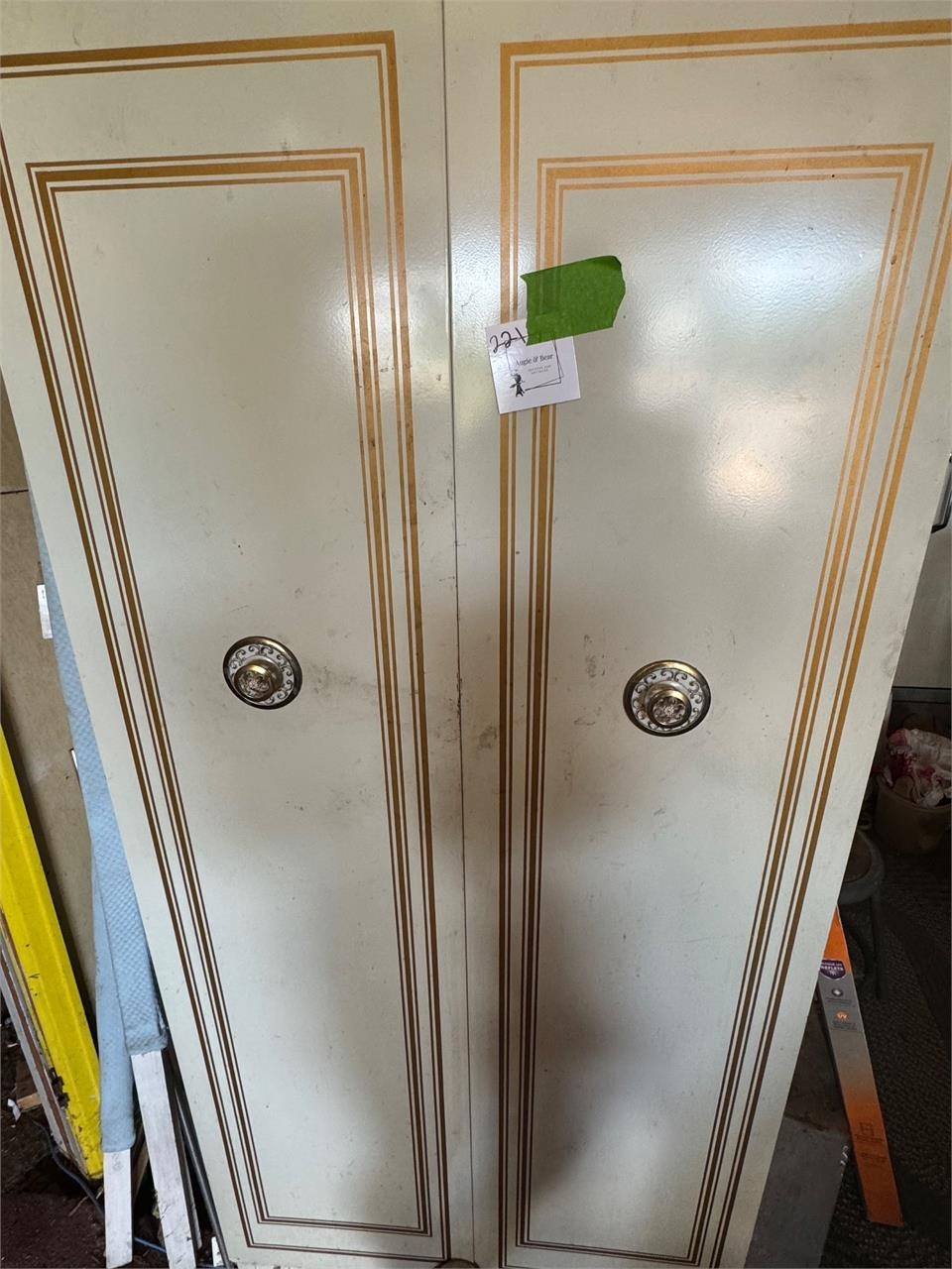 Vintage White Metal Cabinet