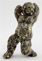Wang Chinese Glazed Pottery Figurative Sculpture