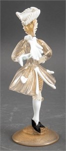 Murano Gentleman Hand Blown Glass Sculpture