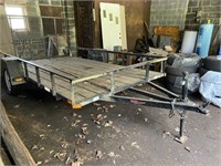 UTILITY TRAILER  APPROX 12' X 7 WITH RAMP
