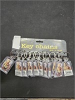 12ct donald trump photo keychains (display)