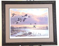 HERB BOOTH "PINTAIL PAGEANT" PRINT PENCIL SIGNED