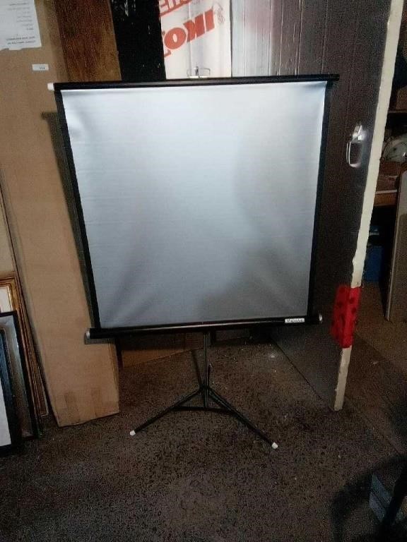 Majestic tripod projector screen. Total height