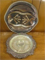Sterling Plated Cutting and Relish Trays
