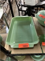 JADEITE FIRE KING BAKING DISH PAN