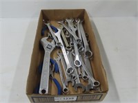 Wrenches & Pliers Tray Lot