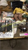 Life magazines, doll, horses