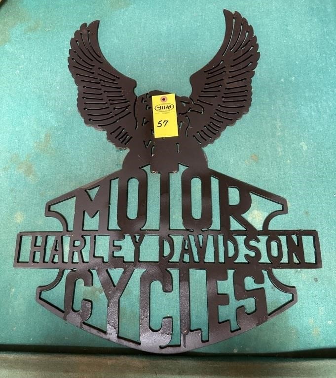 H D Motor Cycles Metal Wall Hanger