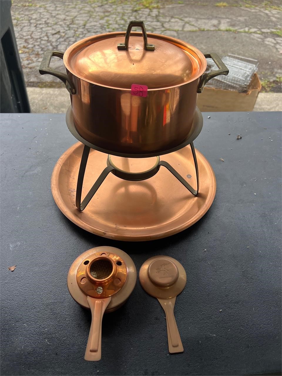 Revere ware Solid copper w/ stainless steel warmer