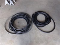 2 nice 25' rubber hoses