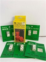 Vintage Ben Franklin lot of Dice and Checkers
