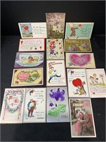 Vintage Valentine Postcard lot