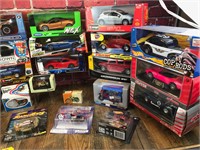 21pc Die Cast Model Cars & Bikes in Boxes