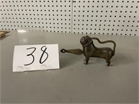 VINTAGE BRASS DOG