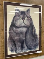Nielsen Framed Cat Print
