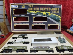 K-line the United states army train set.