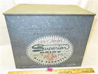 Superior Dairy Galvanized Milk Box, Hagerstown MD