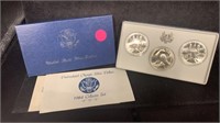 1984 Olympic BU Silver (3) Dollars Set P/D/S.Mints