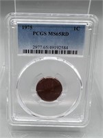 1975 PCGS MS65RD Lincoln Penny