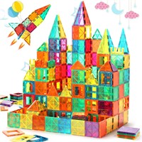 FNJO Magnetic Tiles Building Blocks Set  64PCS