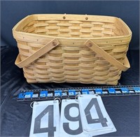 Picnic Basket Longaberger 16”X12”X9”