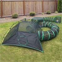 Pawtenda 6-in-1 Outdoor Cat Play Tents and Tunnels