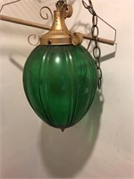 Vintage Green Globe Light