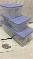 New Tupperware 6 pc fridge container set